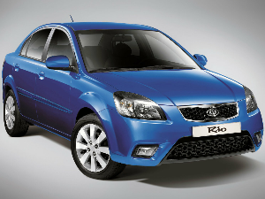 Коврики текстильные для Kia Rio II (седан / JB) 2009 - 2011