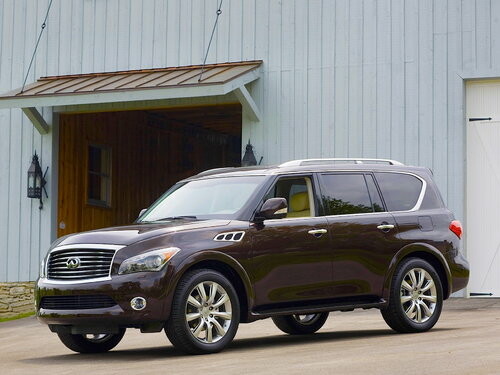 Коврики ЭВА "EVA ромб" для Infiniti QX56 (suv / Z62) 2010 - 2013, серые, 3шт.