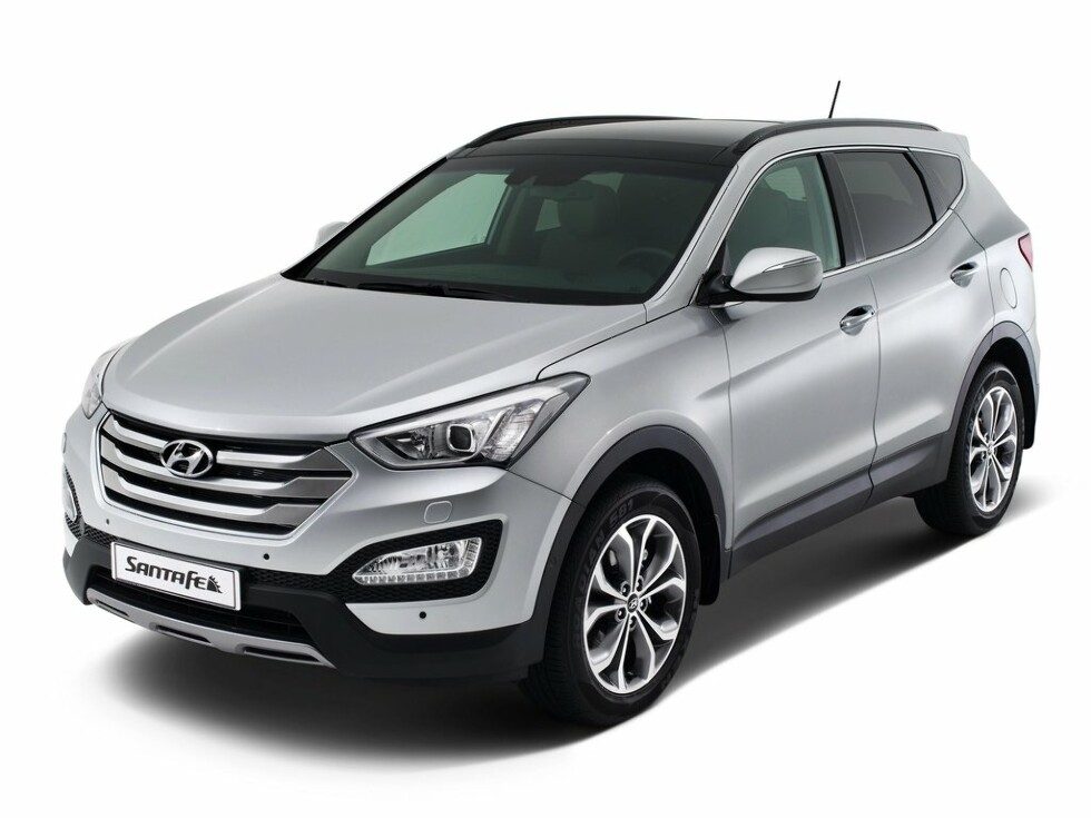 Коврики ЭВА "EVA ромб" для Hyundai Santa Fe III (suv / DM) 2012 - 2016, серые, 4шт.